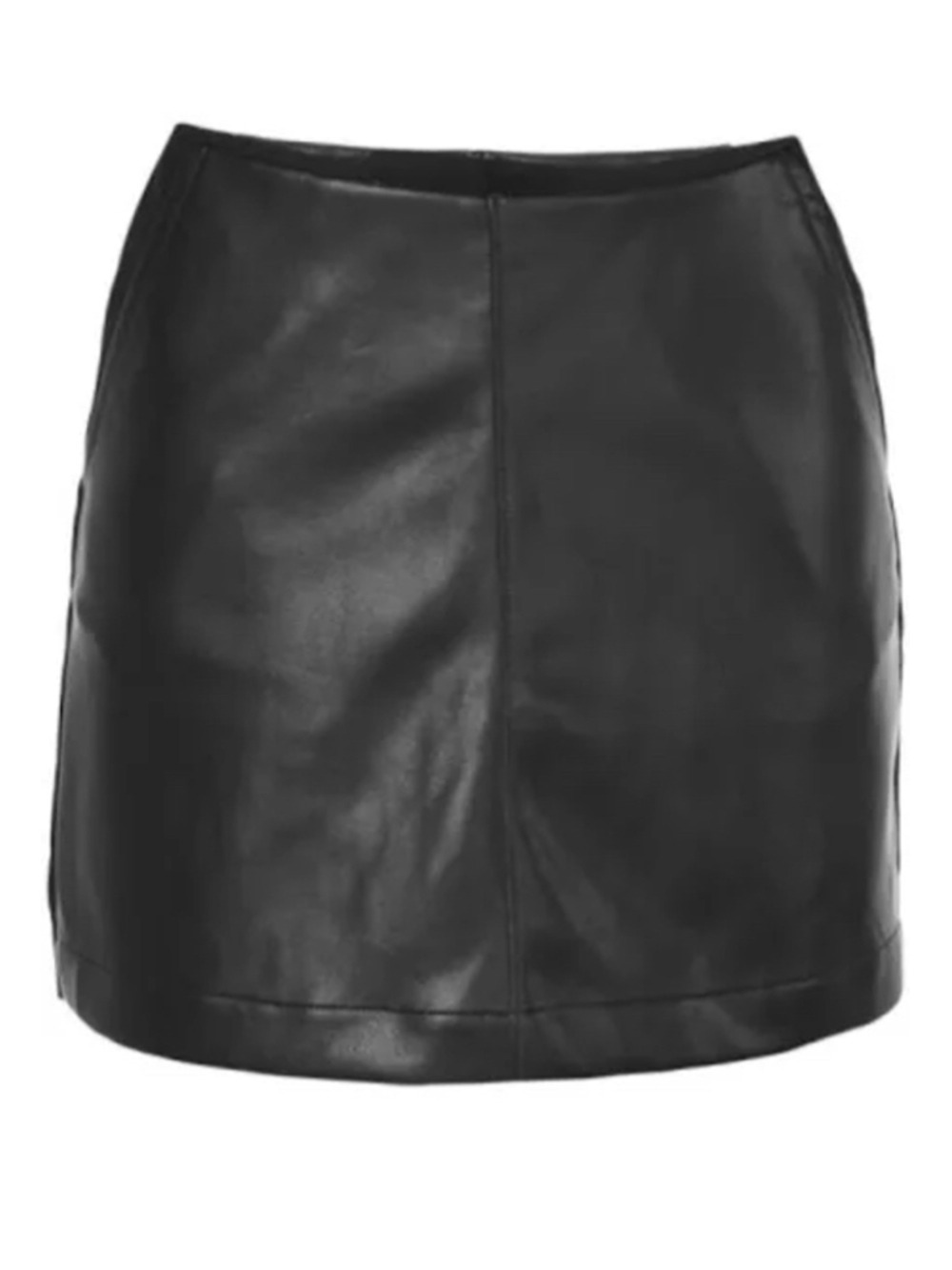Cabi Black Jett Skort Faux Leather Mini Skort Size 8 EUC